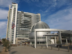 San Jose' City Hall. The San Jose-Sunnyvale-Santa Clara metro is one of only four nationally where more than 30 percent of adults live in upper-income households. Nationally, only 20 percent of adults do. (Photo by Sharon Simonson)