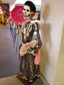 Day of the Dead exhibit on the fifth floor of the Martin Luther King Library in downtown San Jose on the San Jose State University campus. (Photos by Sharon Simonson)